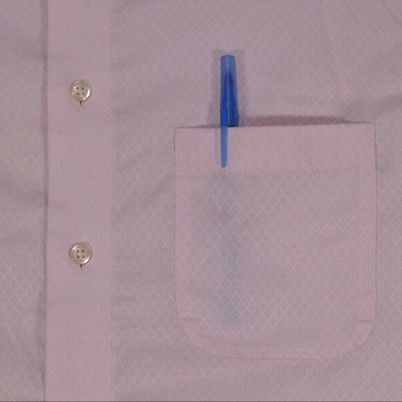 Joseph Abboud Shirt Mens 16 - 32/33 Pink Button Up Long Sleeve Egyptian - Picture 2 of 15